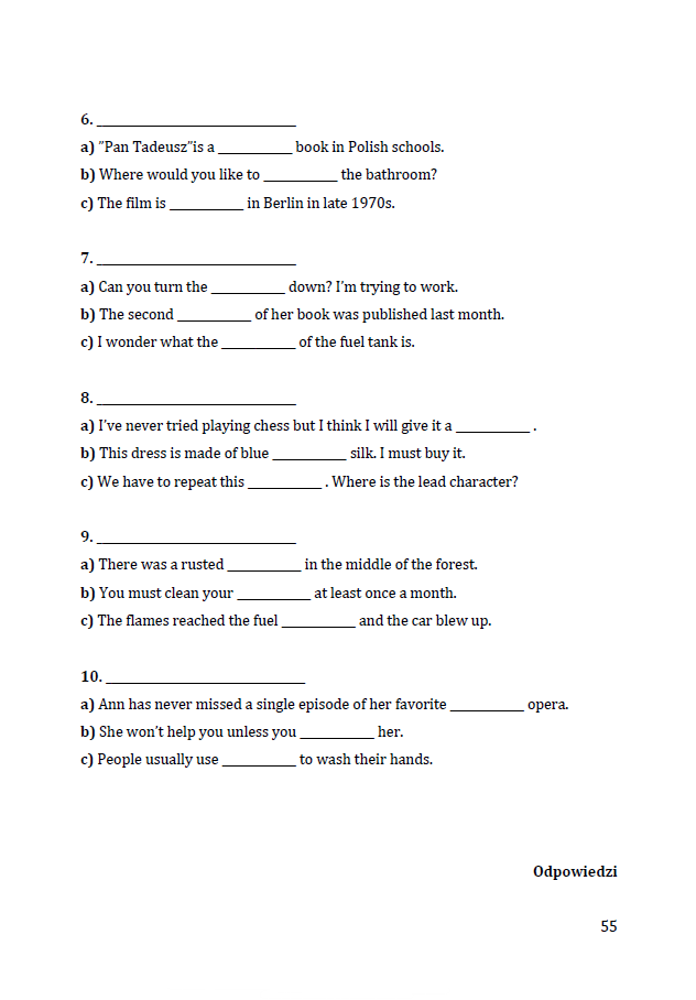 SETY LEKSYKALNE - JĘZYK ANGIELSKI - obrazek 3